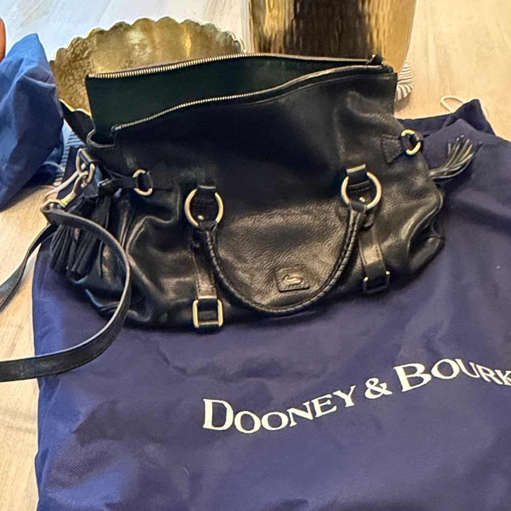 Dooney & Bourke Black Leather Shoulder Bag